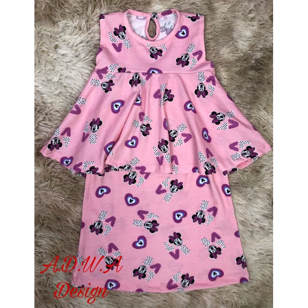 Babydoll Peplum Sleeveless