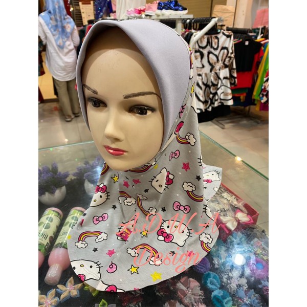 Tudung Hello Kitty 
