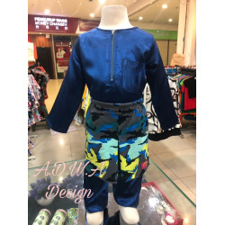 Baju Melayu kanak-kanak (ROYAL BLUE) 